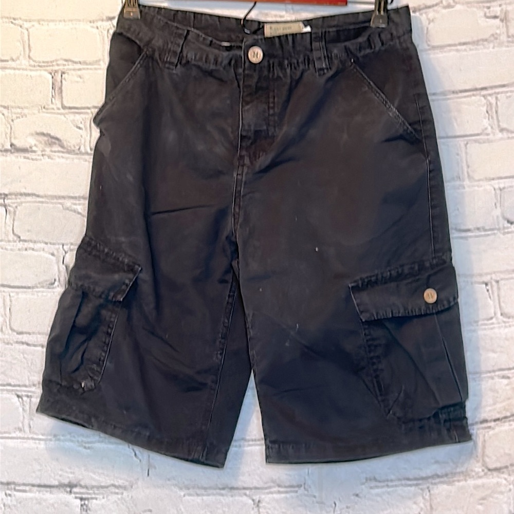 Lucky Brand Black Cargo Shorts Size 16 Excellent Condition